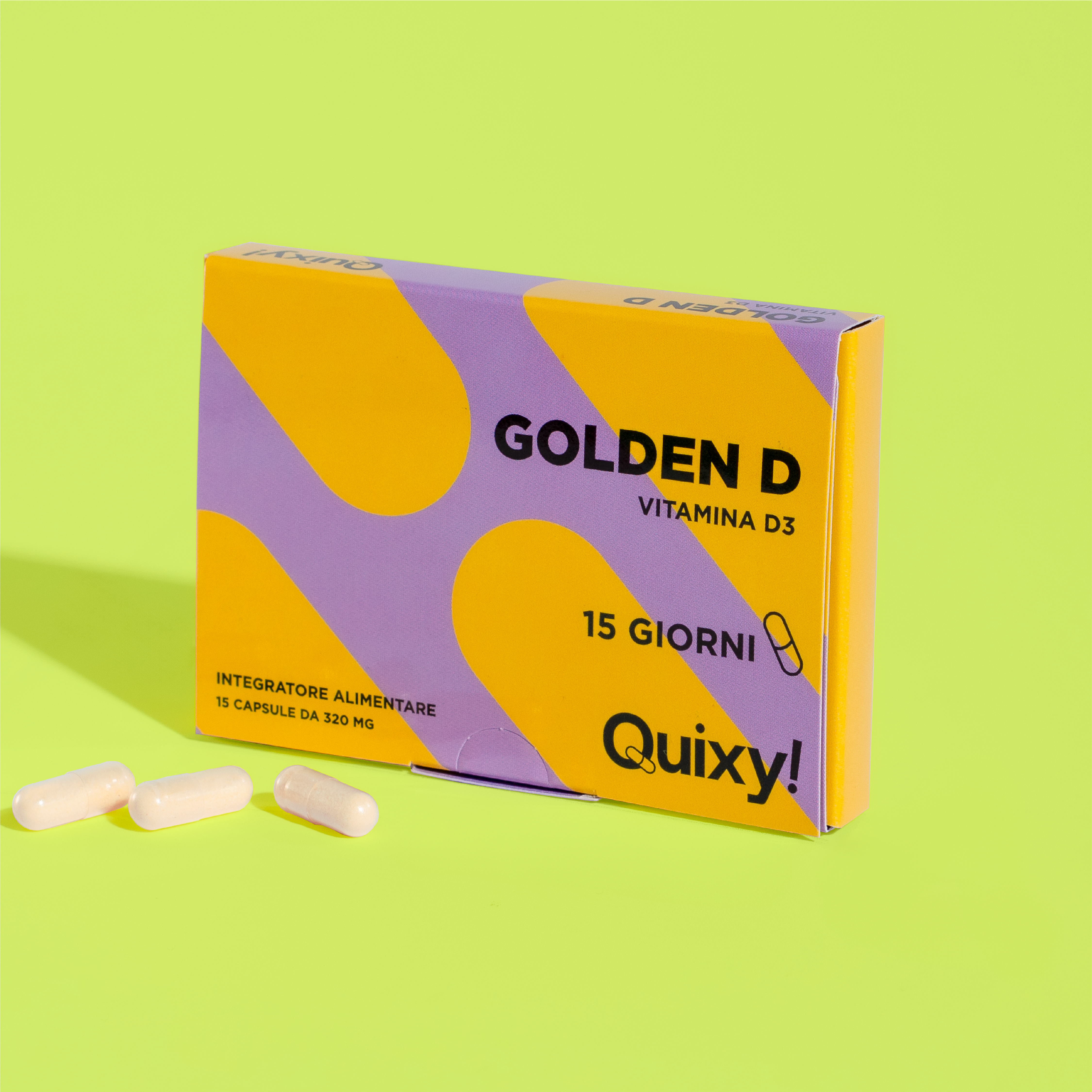 QUIXY GOLDEN D INTEGRATORE VITAMINA D3 FOTO PRODOTTO