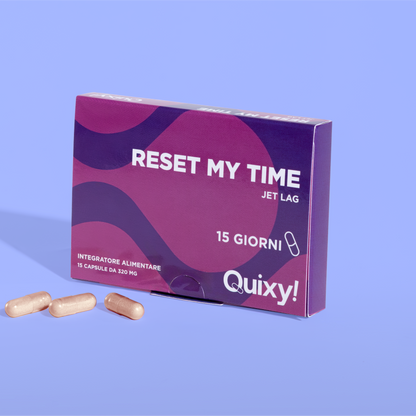 QUIXY RESET MY TIME INTEGRATORE PER IL JET LAG FOTO PRODOTTO