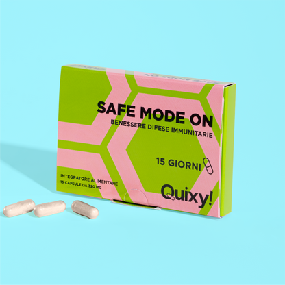 QUIXY SAFE MODE ON INTEGRATORE BENESSERE sistema immuntario FOTO PRODOTTO
