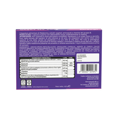 QUIXY RESET MY TIME TABELLA NUTRIZIONALE