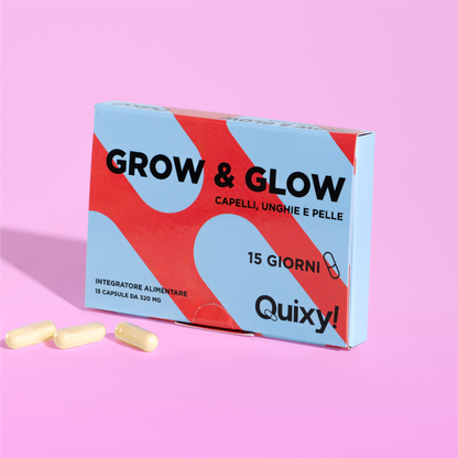 QUIXY GROW AND GLOW INTEGRATORE CAPELLI UNGHIE PELLE foto prodotto